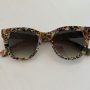 KREWE Ellie Poppy Sunglasses with Black Gradient Lenses